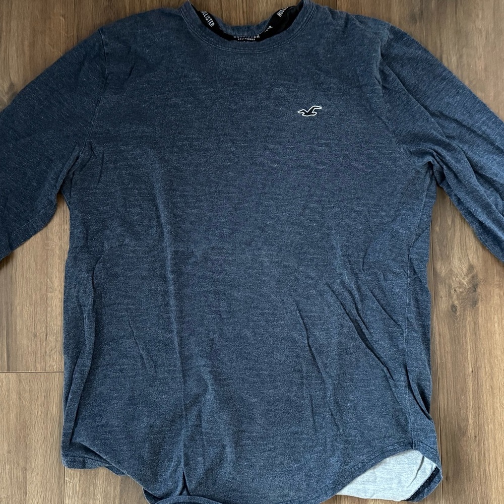 Hollister Dark Blue Long Sleeve Tee